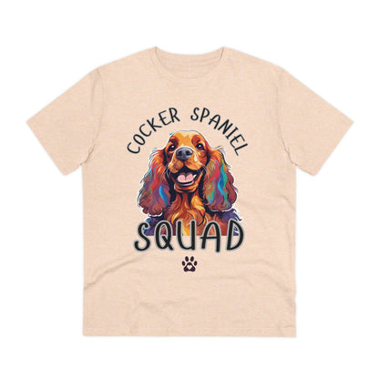 "COCKER SPANIEL SQUAD" Organic T-shirt - Unisex by SniffWaggleNWalk™ - Sniff Waggle And Walk