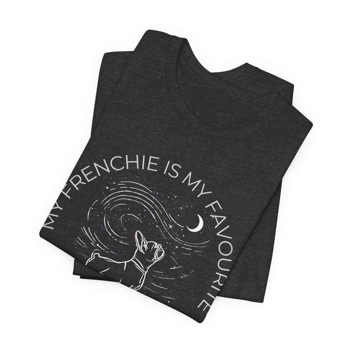 Frenchie Companion T‑Shirt — "My Frenchie Is My Favourite Cosmic Companion" Graphic Tee