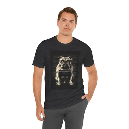 Lifestyle photo of the Bulldog True Crime Night Shift tee