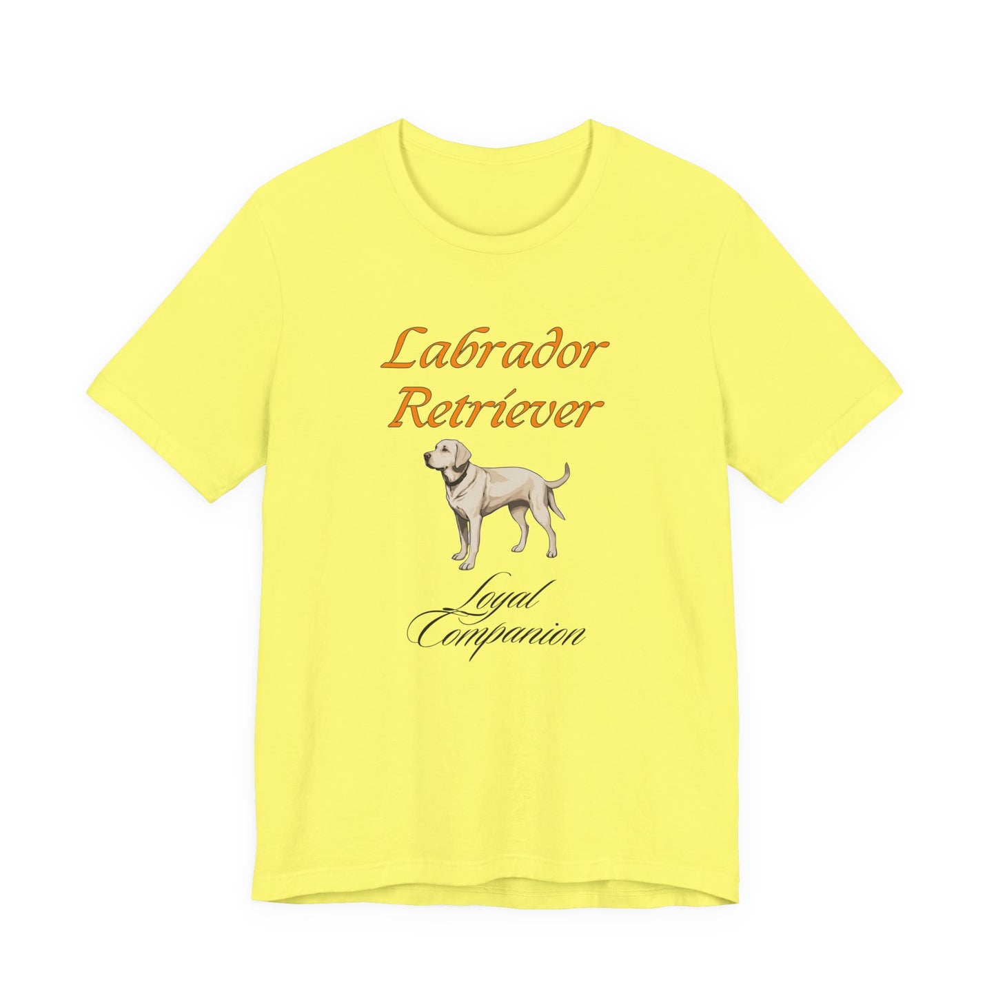 Proud Labrador Parent t-shirt in Natural, front view