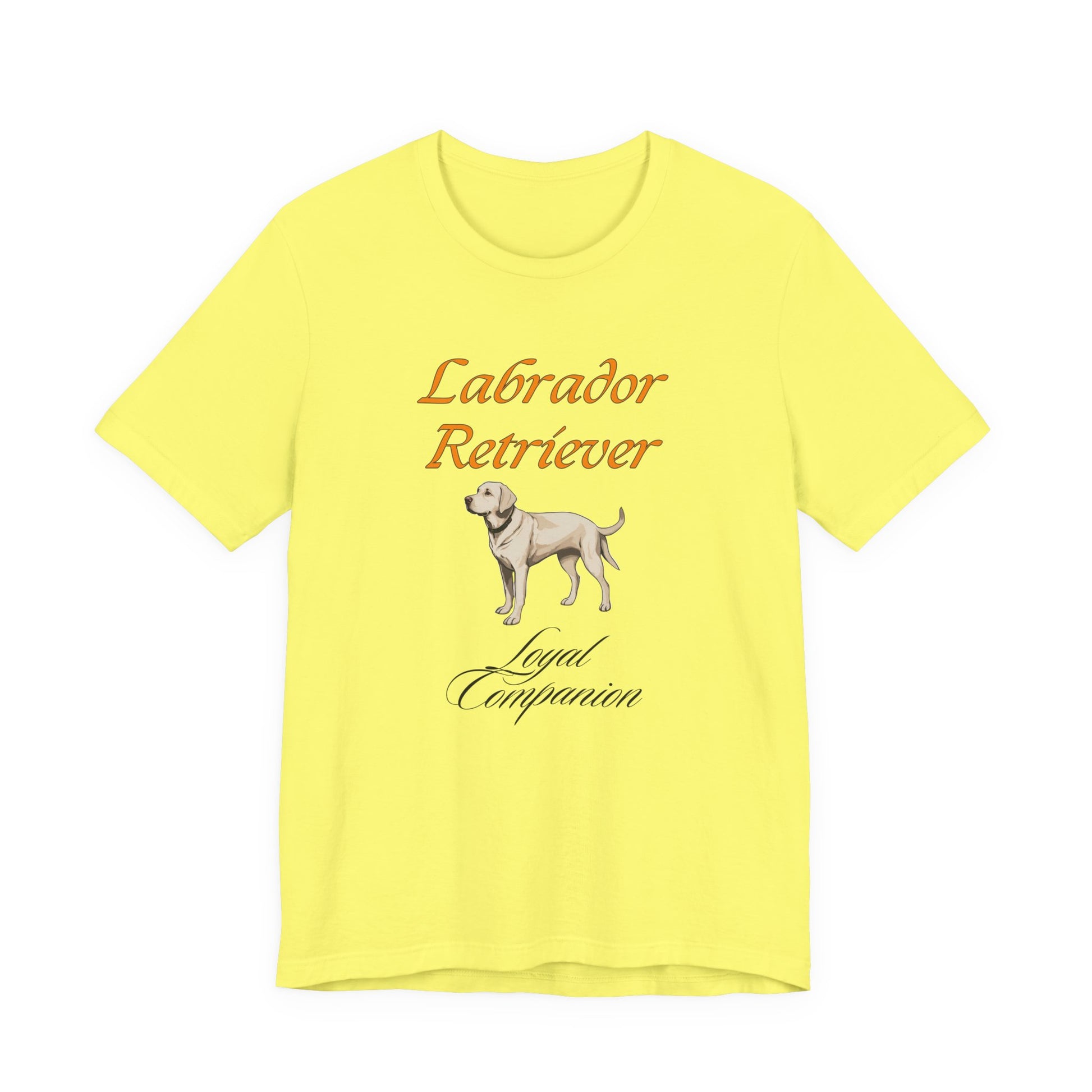 Proud Labrador Parent t-shirt in Natural, front view