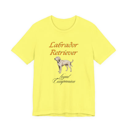 Proud Labrador Parent t-shirt in Natural, front view