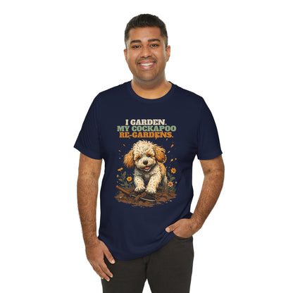 Cockapoo re-gardens gardening gift t-shirt