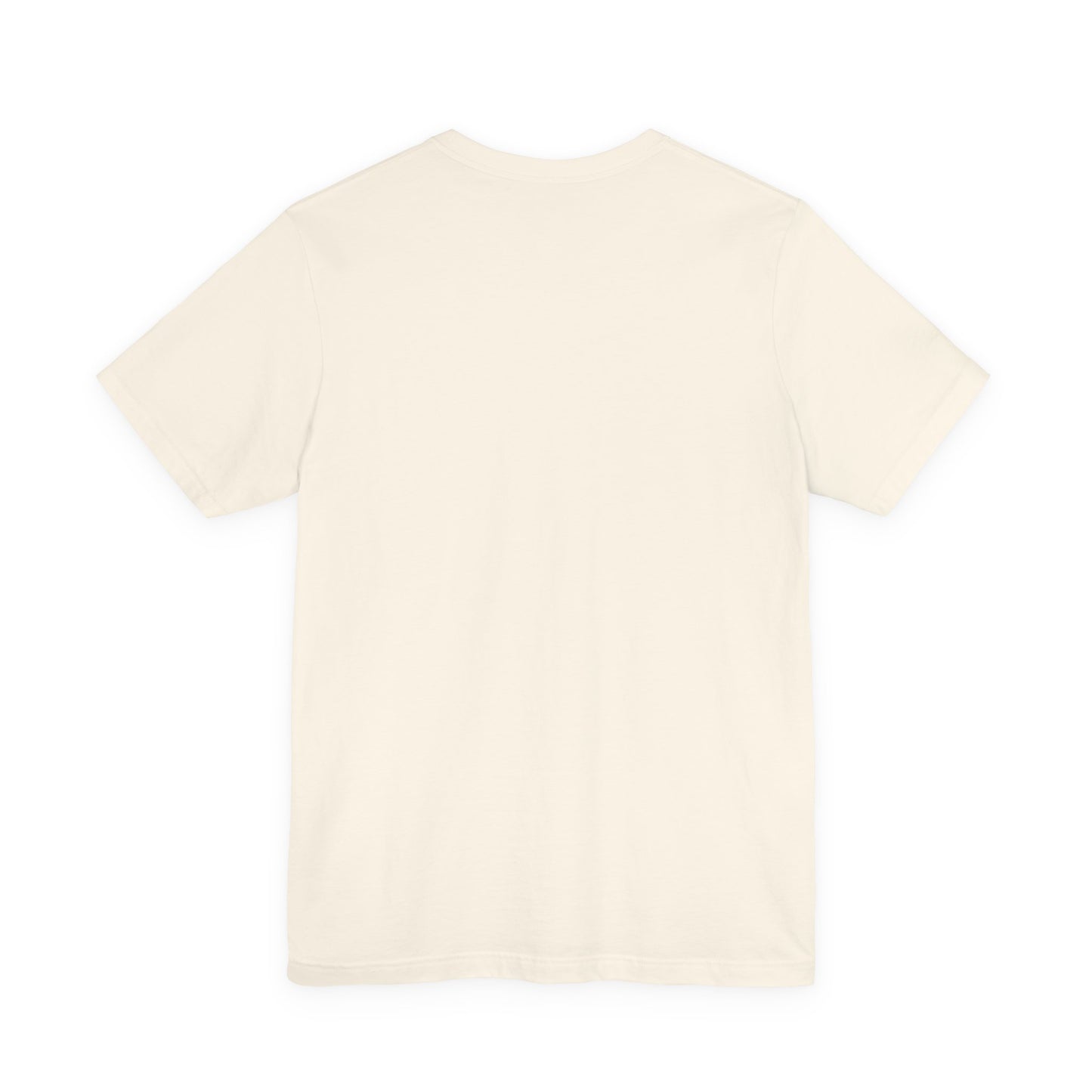 Life Is Better with a Lab t-shirt in Natural, flat lay back view