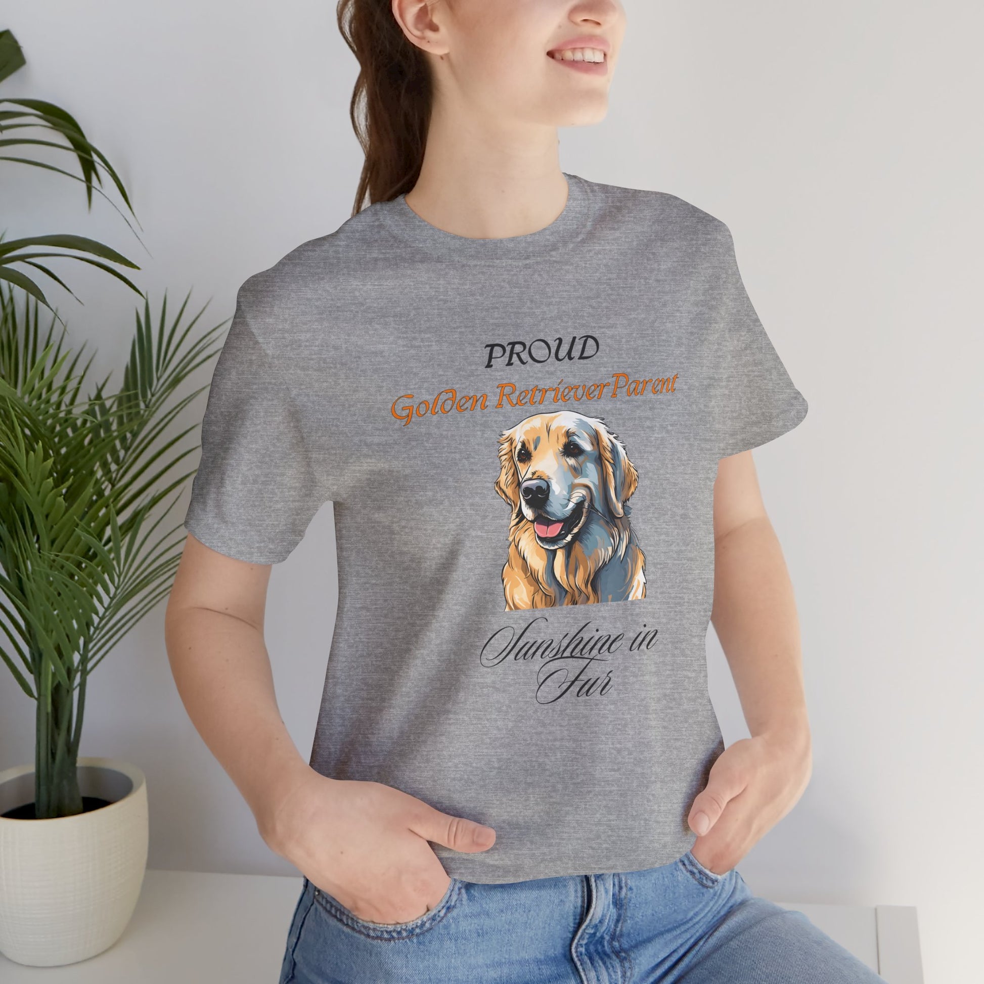 Proud Golden Retriever Parent t-shirt, sunshine in fur dog gift idea