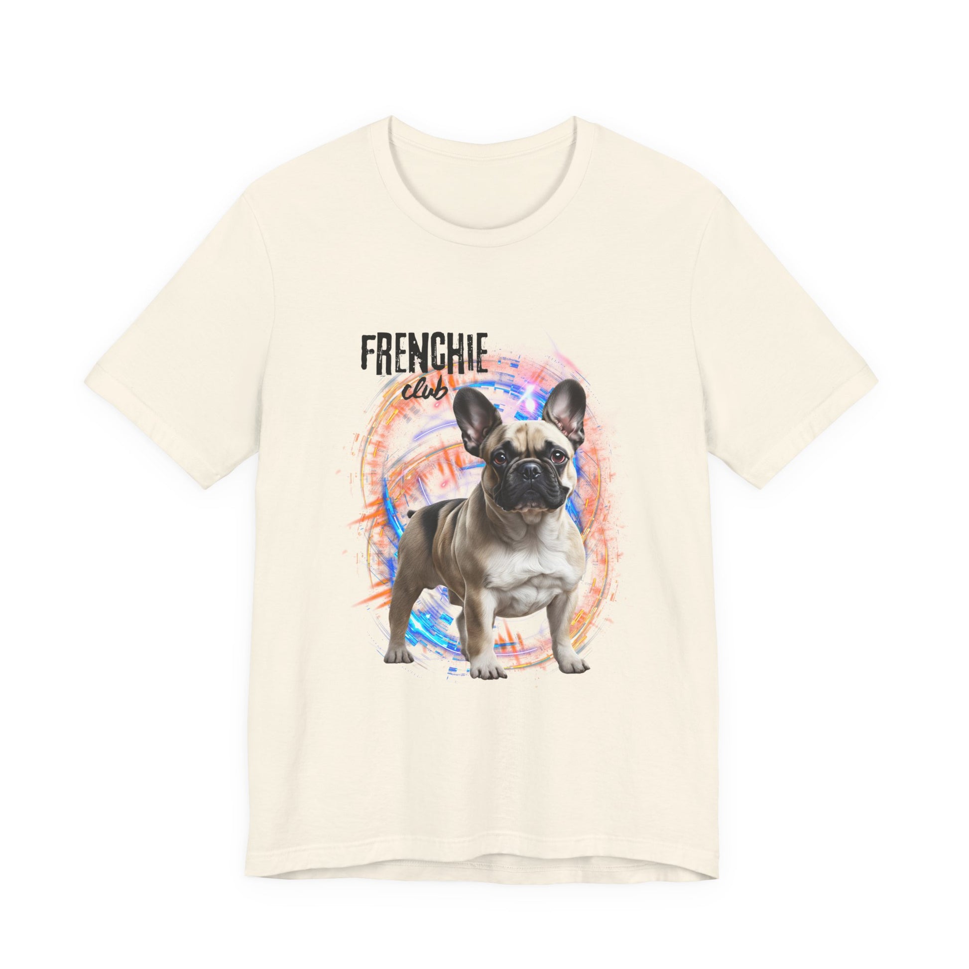 Join the Frenchie Club t-shirt in Pink — bold Frenchie graphic, unisex fit XS–5XL