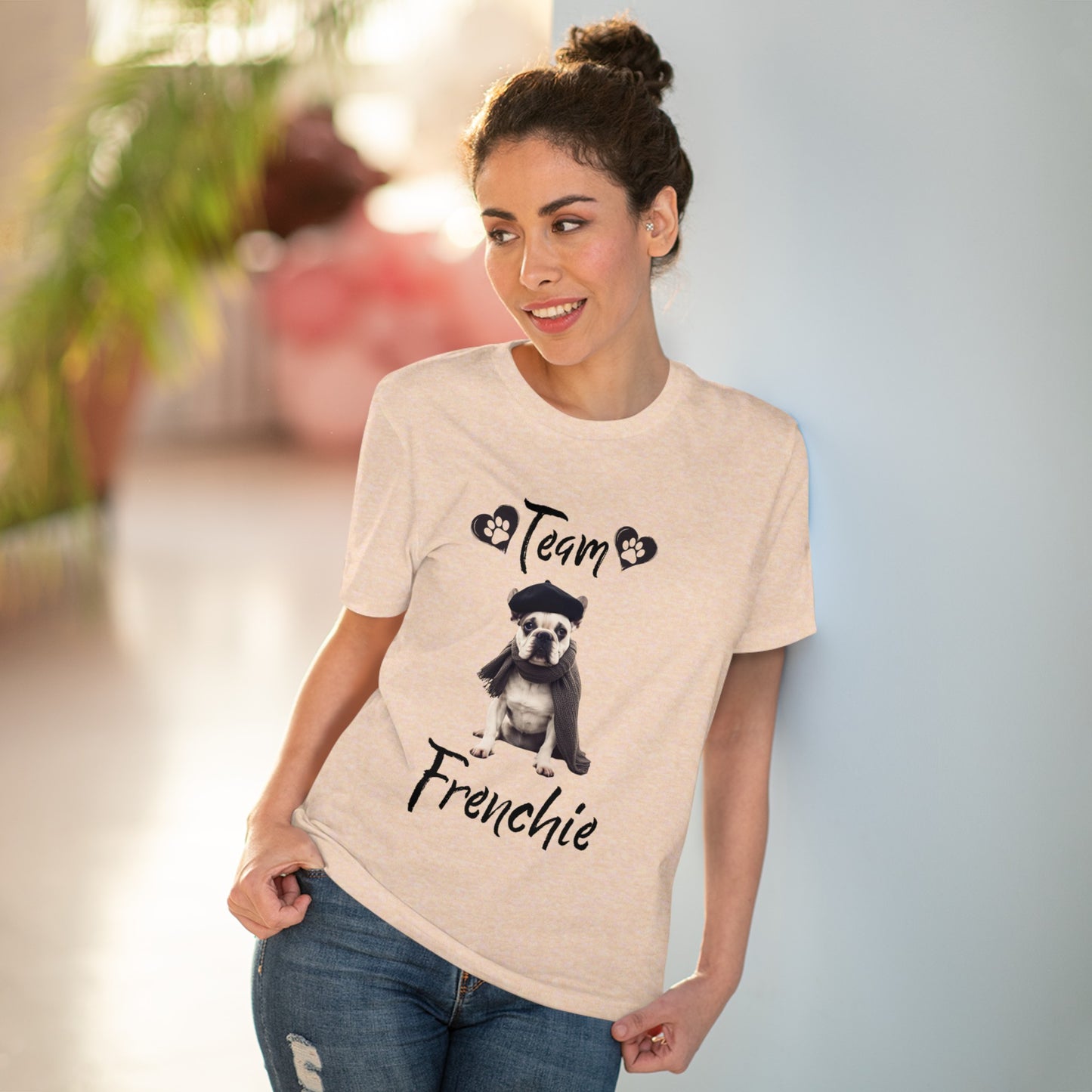 "TEAM FRENCHIE" Organic T-shirt - Unisex by SniffWaggleNWalk™ - Sniff Waggle And Walk