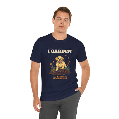 Labrador dog lover unisex tee — gift for gardeners