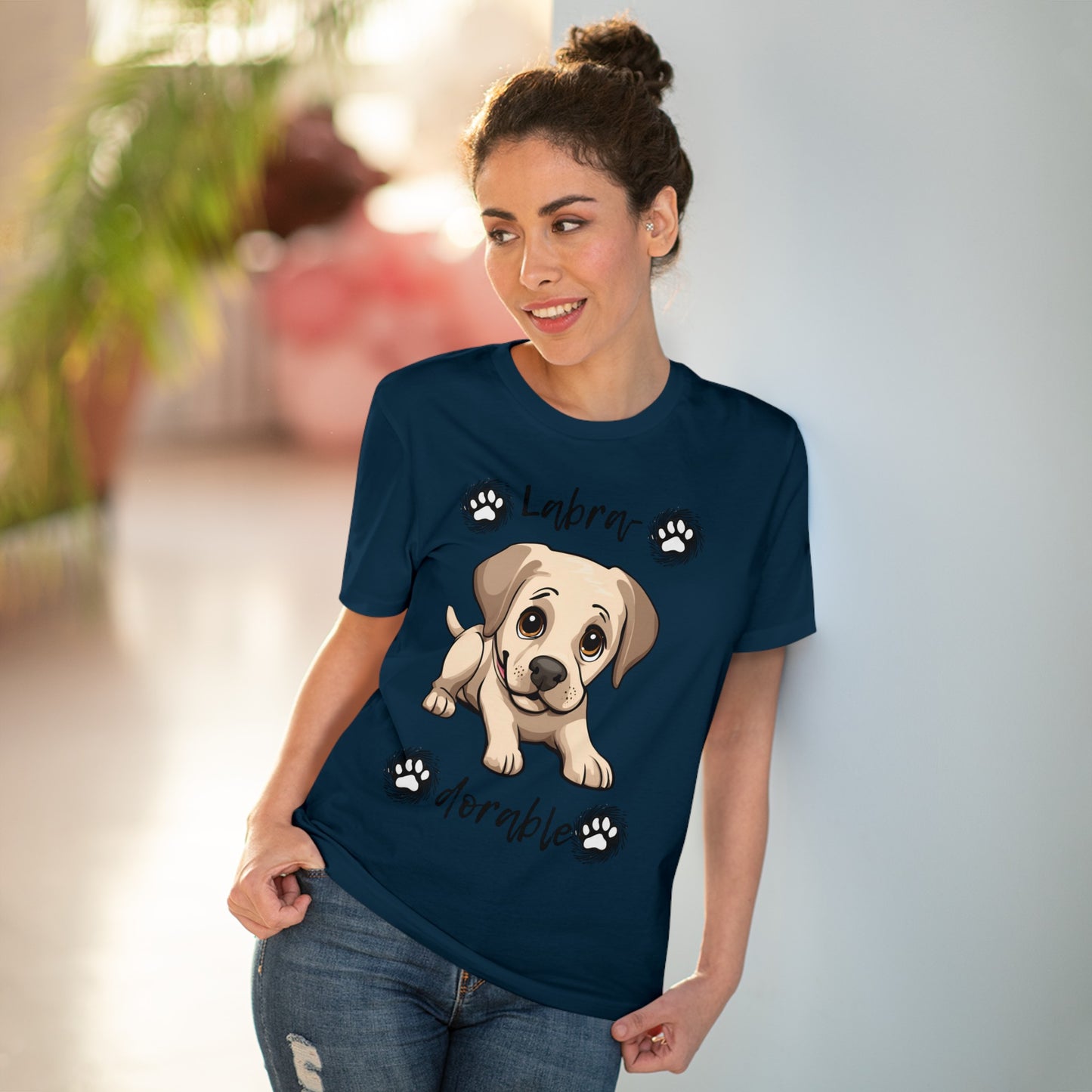 "LABRA DORABLE" Organic T-shirt - Unisex by Sniffwagglenwalk™ - Sniff Waggle And Walk