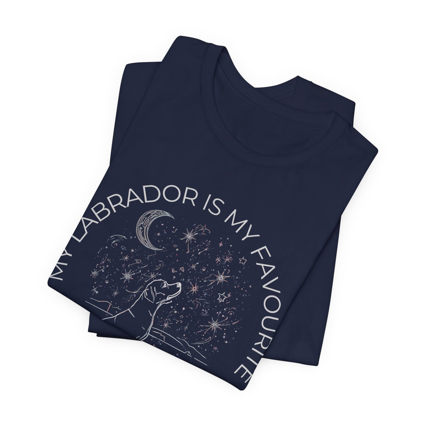 Labrador Cosmic Companion T-Shirt – “My Labrador Is My Favourite” Dog Lover Tee