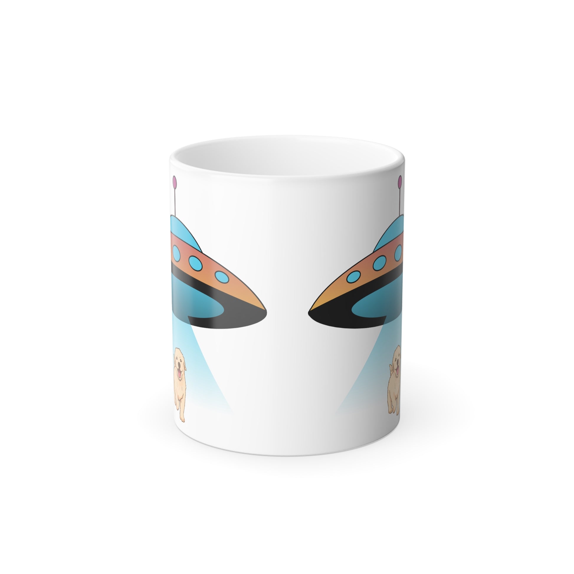 UFO, Color Morphing Mug, 11oz - Sniff Waggle And Walk