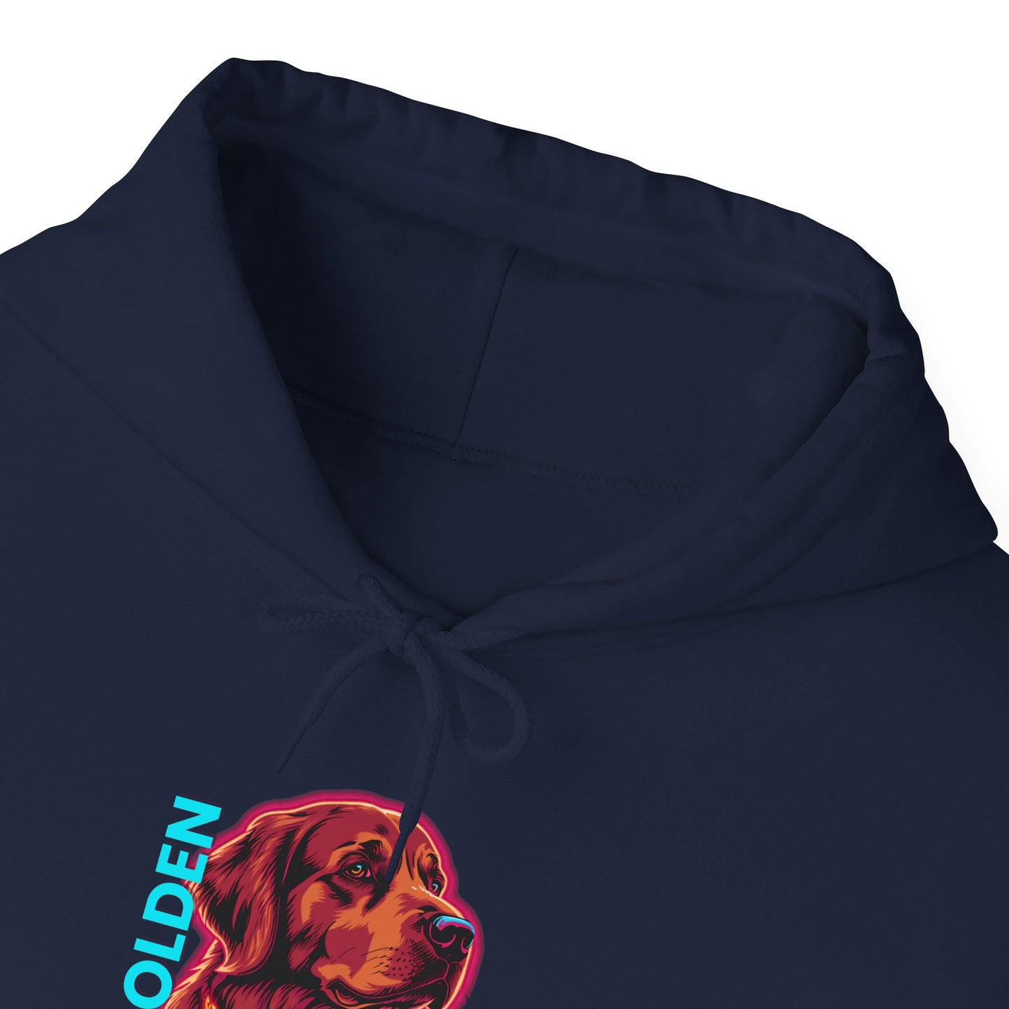 Golden Retriever streetwear hoodie back and side view