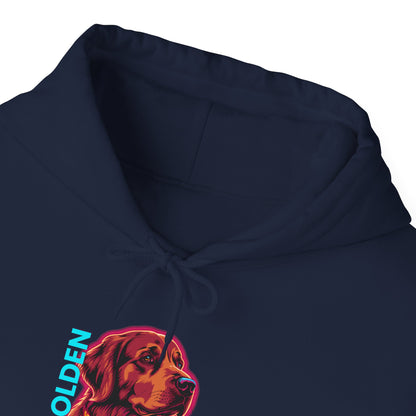 Golden Retriever streetwear hoodie back and side view
