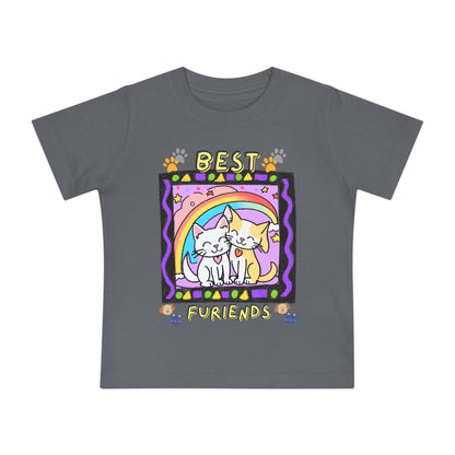 🐾 "Best Furiends" Baby T-Shirt – Soft, Adorable & Perfect for Little Animal Lovers! 🌈