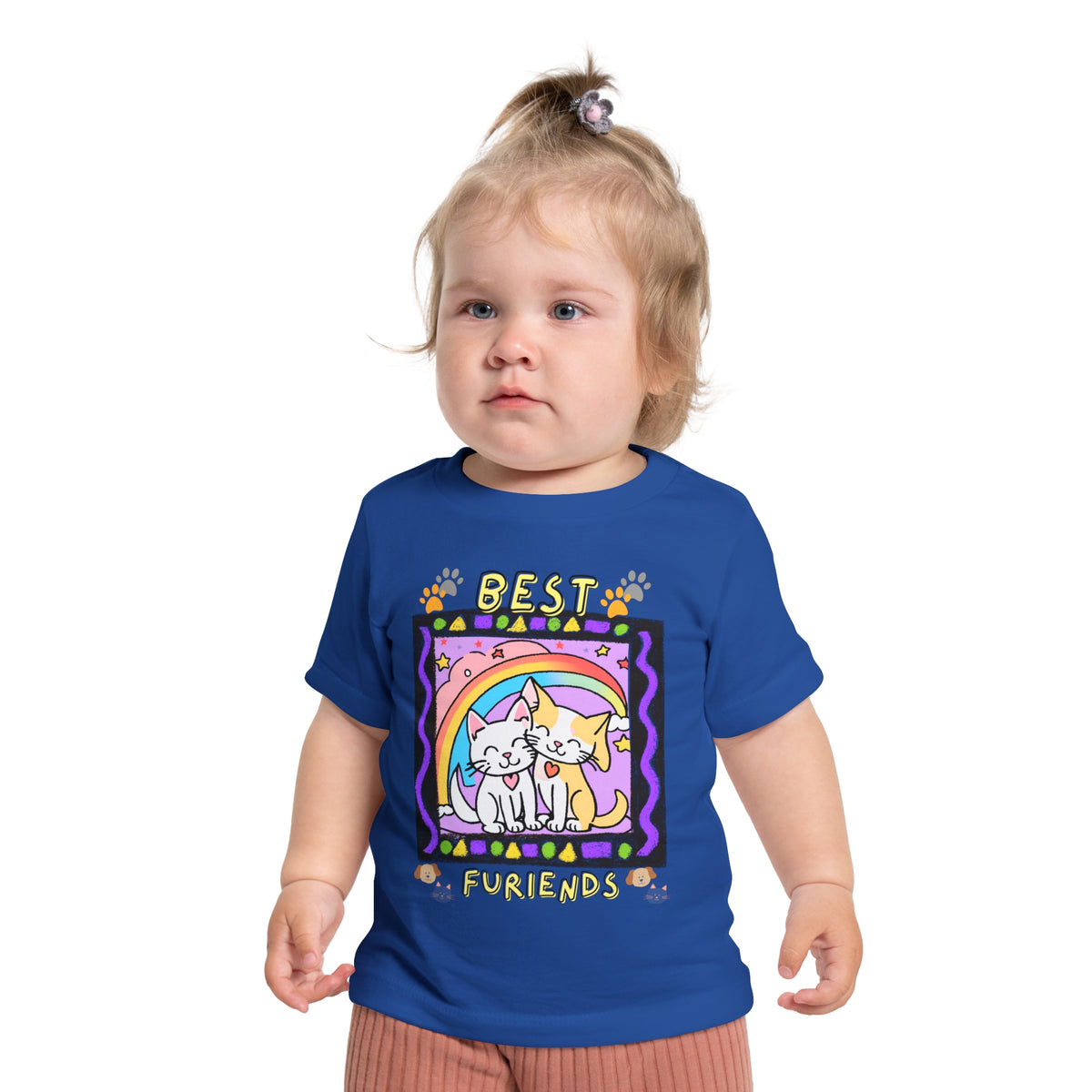 Best Furiends baby t-shirt — front view, 100% cotton