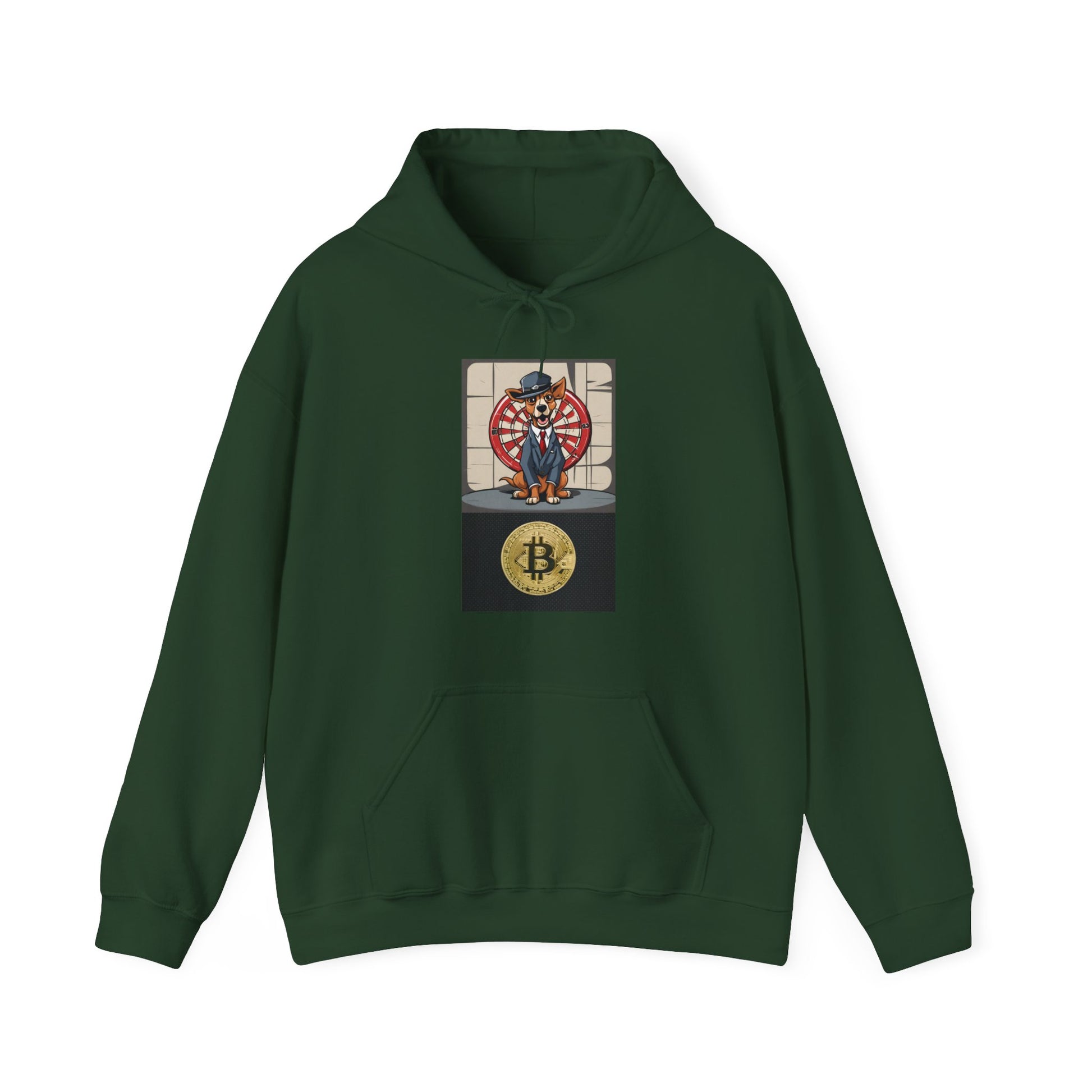 Unisex Heavy Blend bitcoin and darts™ Hooded Sweatshirt - Sniff Waggle And Walk