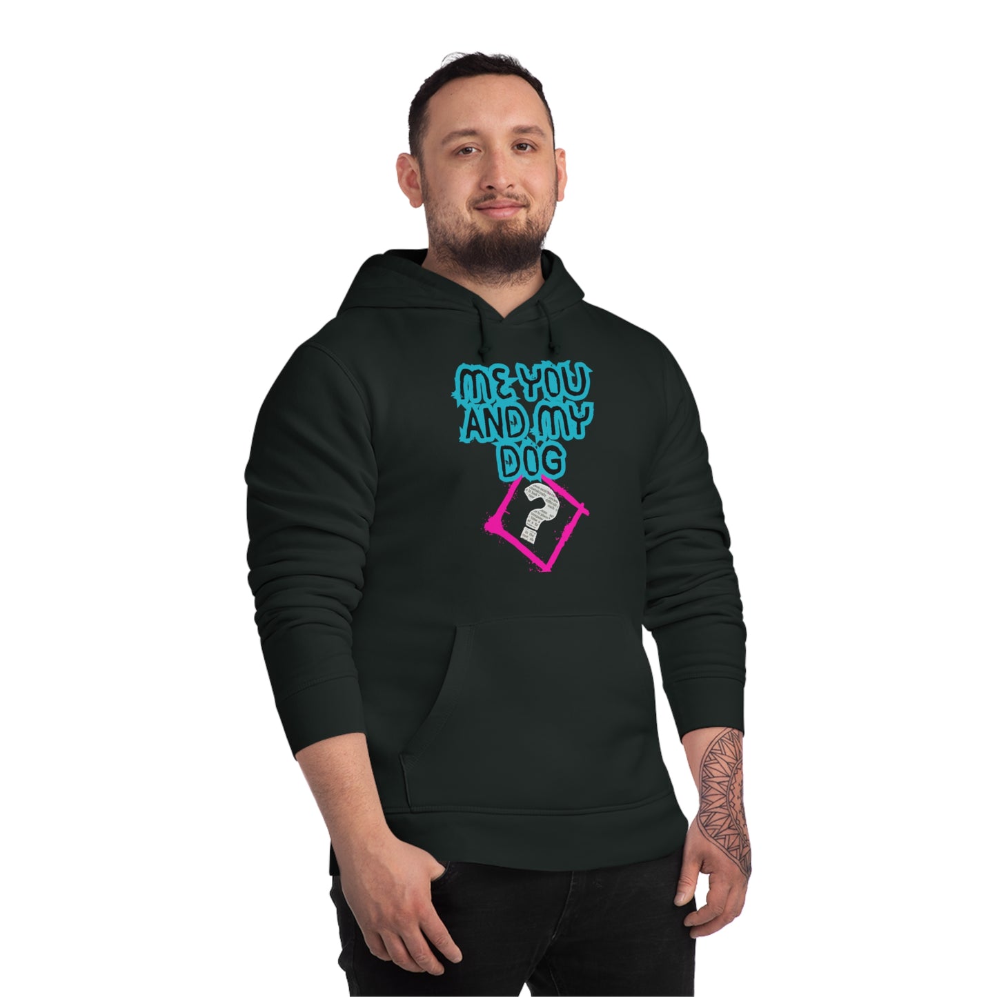 SniffwaggleNwalk™ "Me You And The Dog?" Unisex Drummer Hoodie - Sniff Waggle And Walk