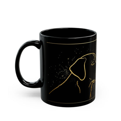 Labrador Best Friend mug 11oz and 15oz size comparison