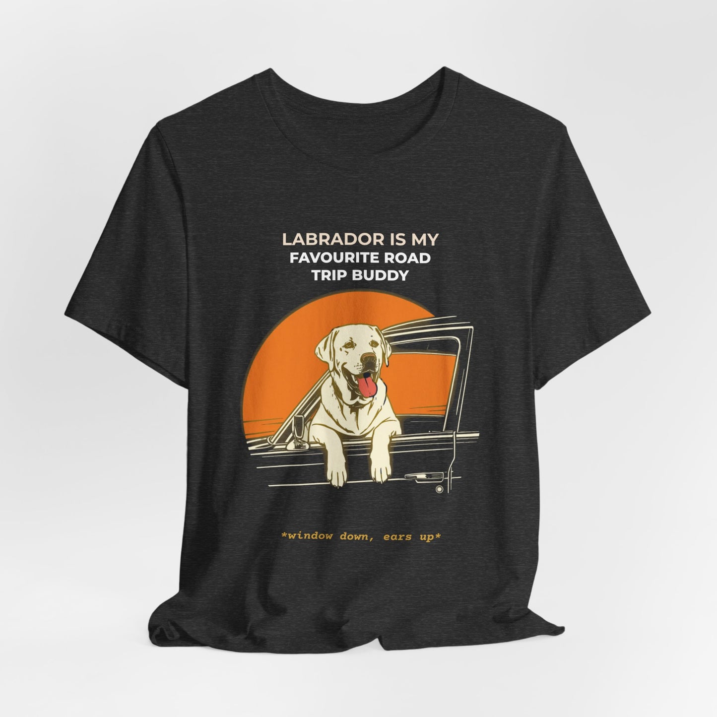 Labrador Road Trip Tee — "Labrador Is My Favourite Road Trip Buddy"
