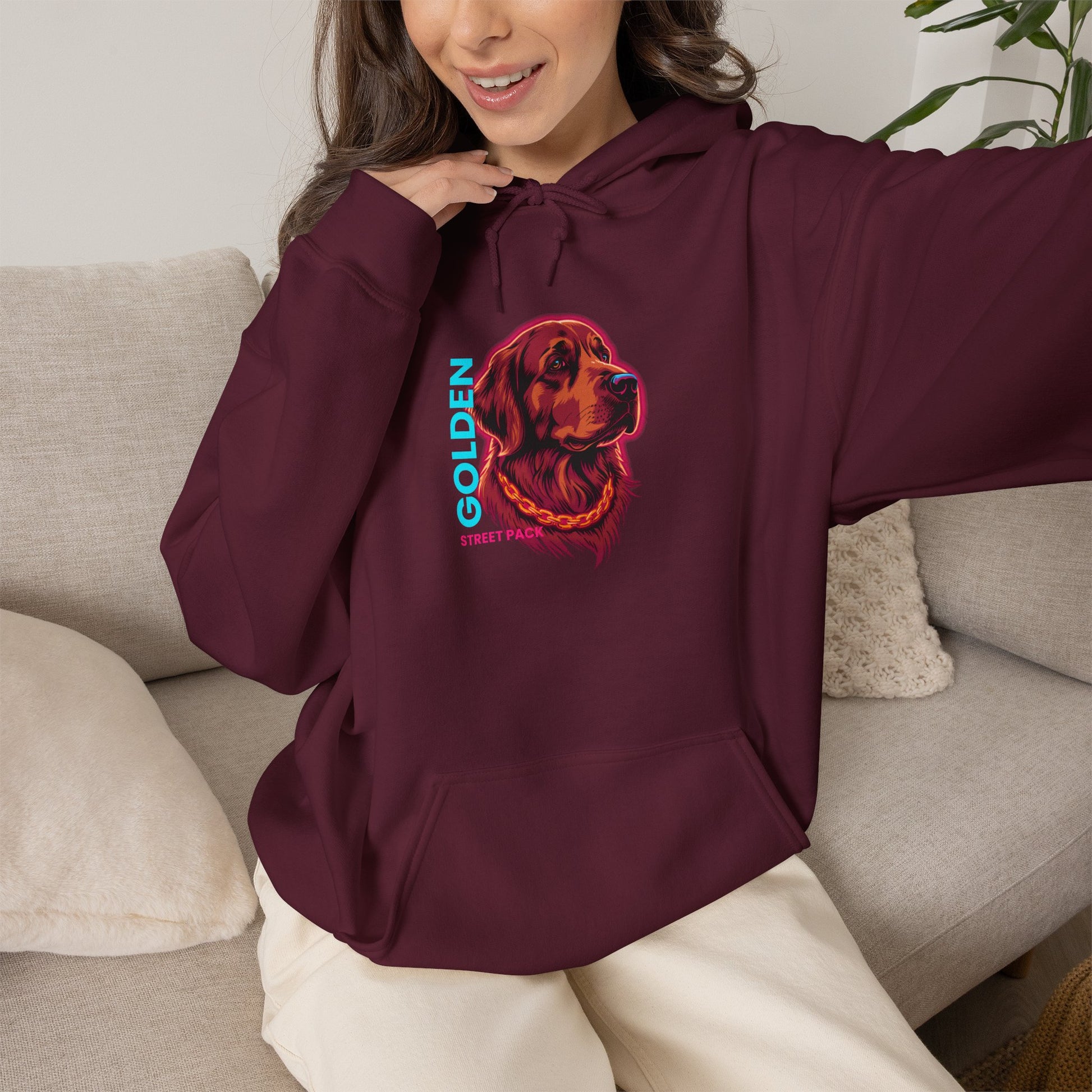 SniffWaggleNWalk Golden Retriever streetwear hoodie product image