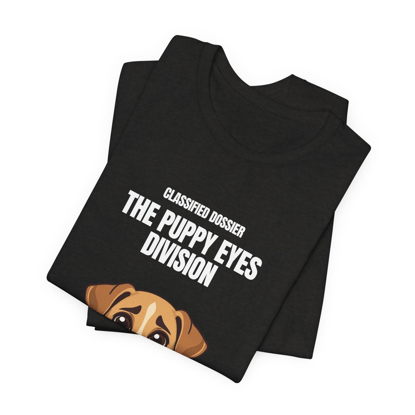 Puppy Eyes Division T-Shirt – ‘Resistance Is Futile’ Cute Dog Tee