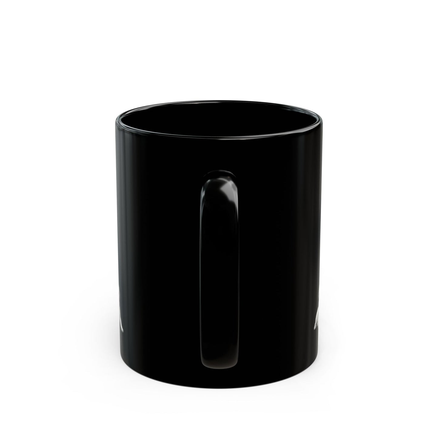 Black Puppy Row Mug — Cute golden retriever Puppies Ceramic Coffee Cup (11oz/15oz)