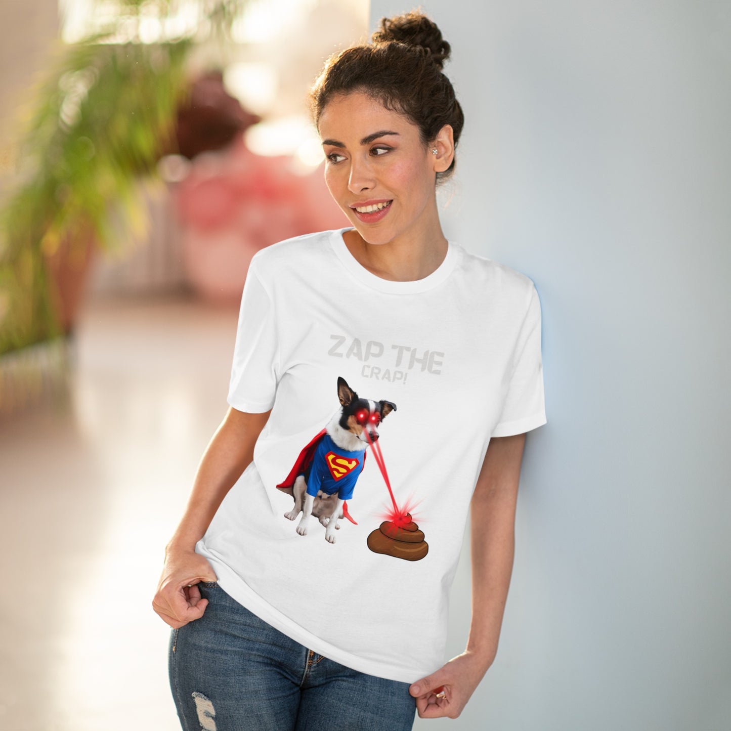 "ZAP THE CRAP" Organic Creator T-shirt - Unisex by Sniffwaggleandwalk™ - Sniff Waggle And Walk