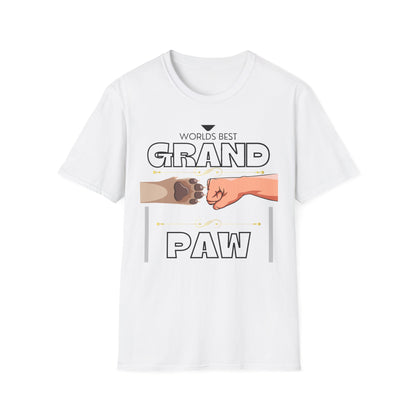 WORLDS BEST GRANDPAW Unisex Softstyle T-Shirt - Sniff Waggle And Walk