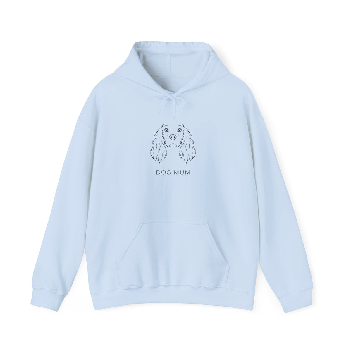 Cocker Spaniel Dog Mum hoodie in light pink