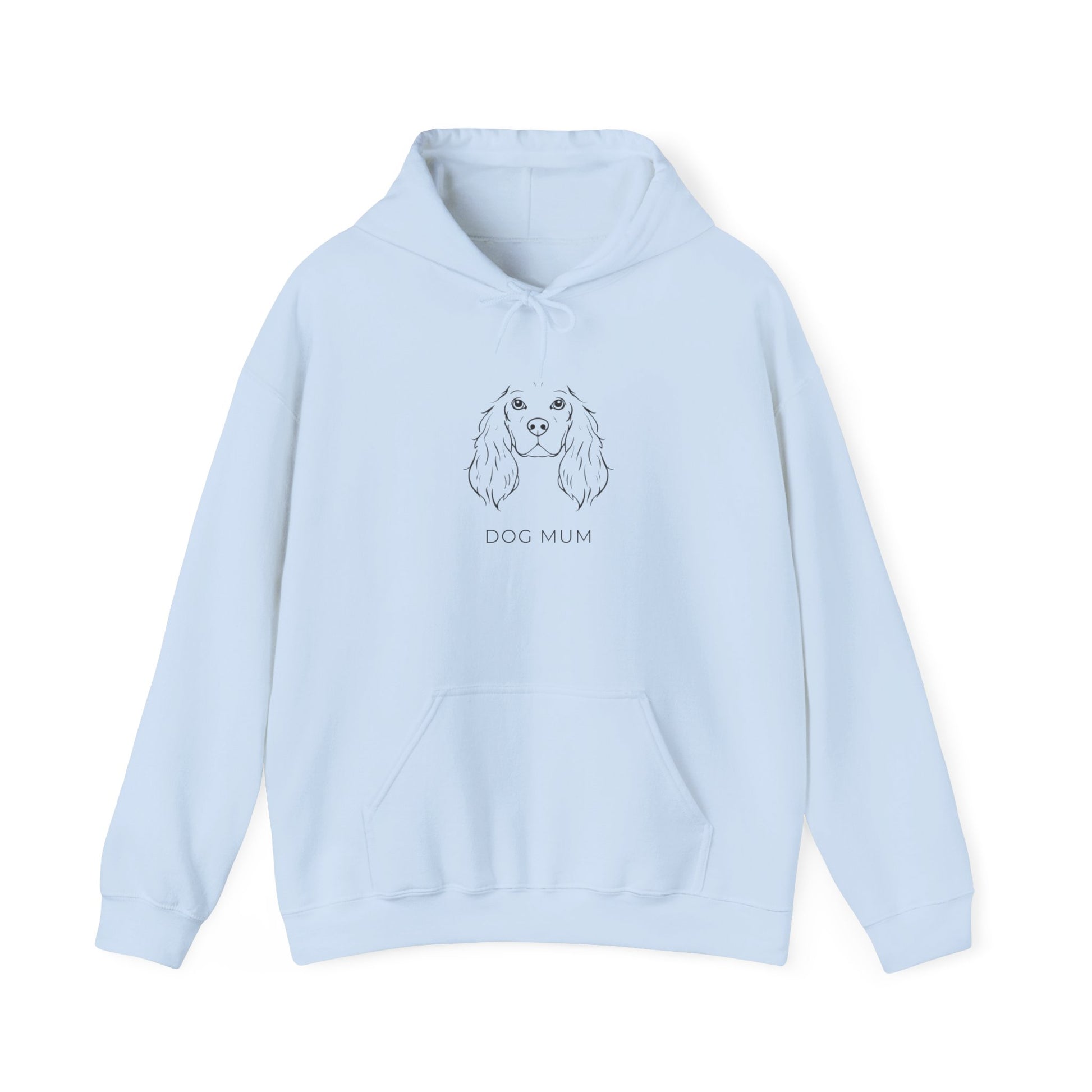 Cocker Spaniel Dog Mum hoodie in light pink