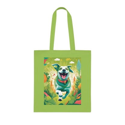 Dog Art Cotton Tote-Sniffwaggleandwalk™