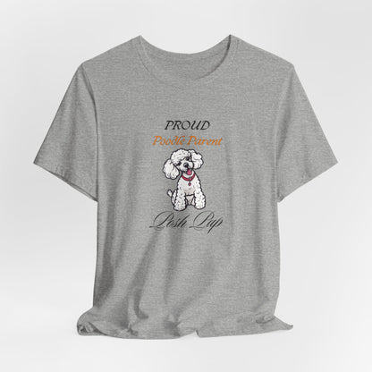 Proud Poodle Parent t-shirt folded neatly showing the Posh Pup print
