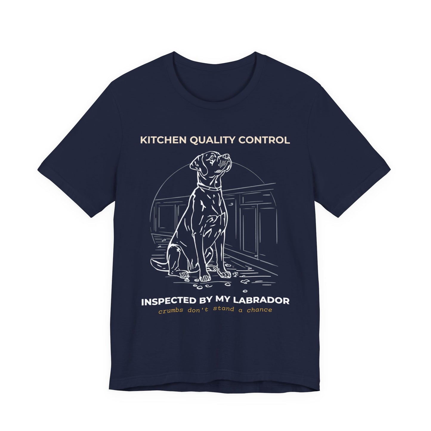 Kitchen Quality Control Labrador T-Shirt — "Inspected By My Labrador" Dog Lover Tee