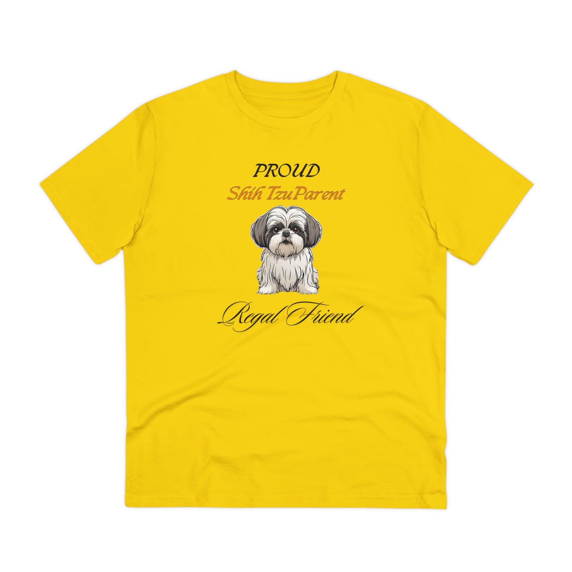 PROUD SHIH TZU PARENT "Regal Friend" Soft Organic T-shirt - Unisex - Sniff Waggle And Walk