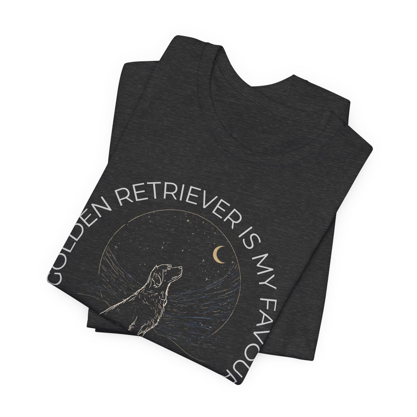 Golden Retriever Cosmic Companion Tee — "My Golden Retriever Is My Favourite" Dog Lover T‑Shirt