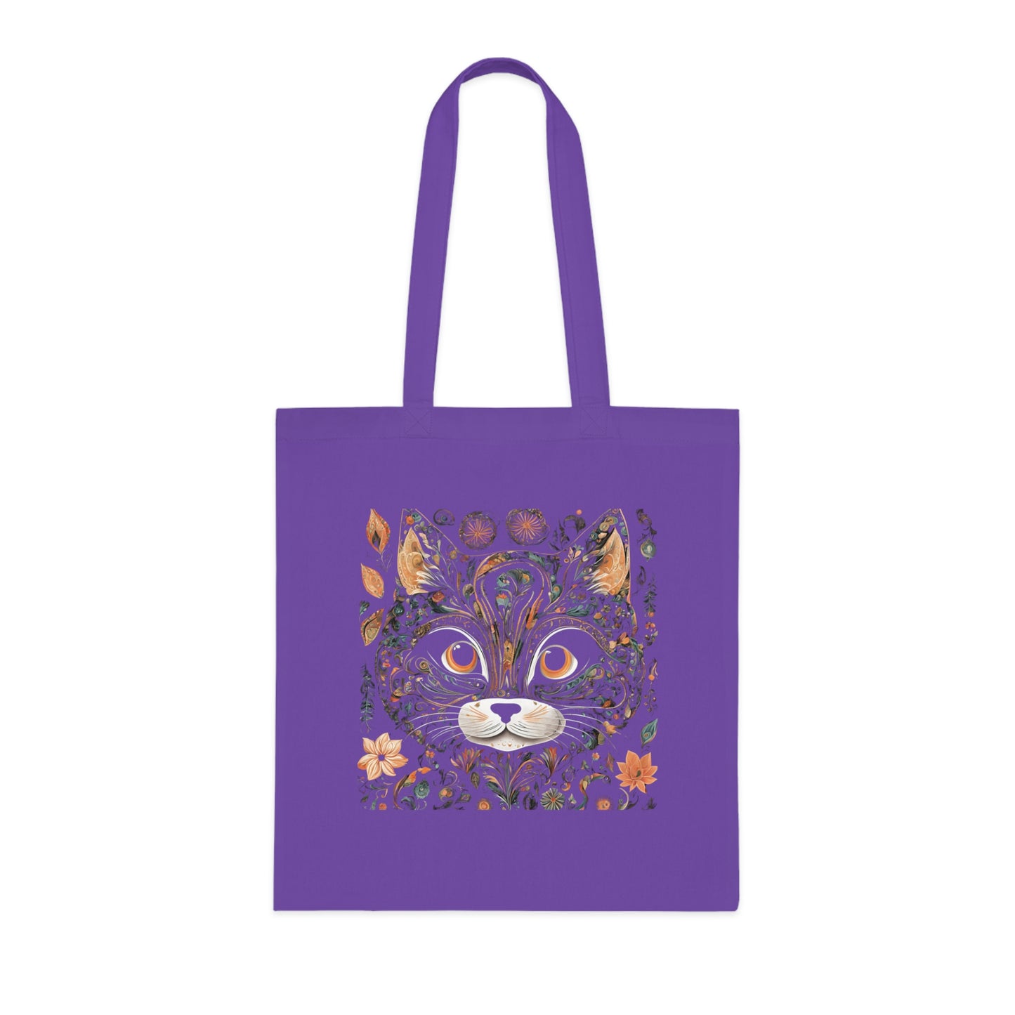 Cat Cotton Tote Bag - Transparent Cat Design-Sniffwaggleandwalk™