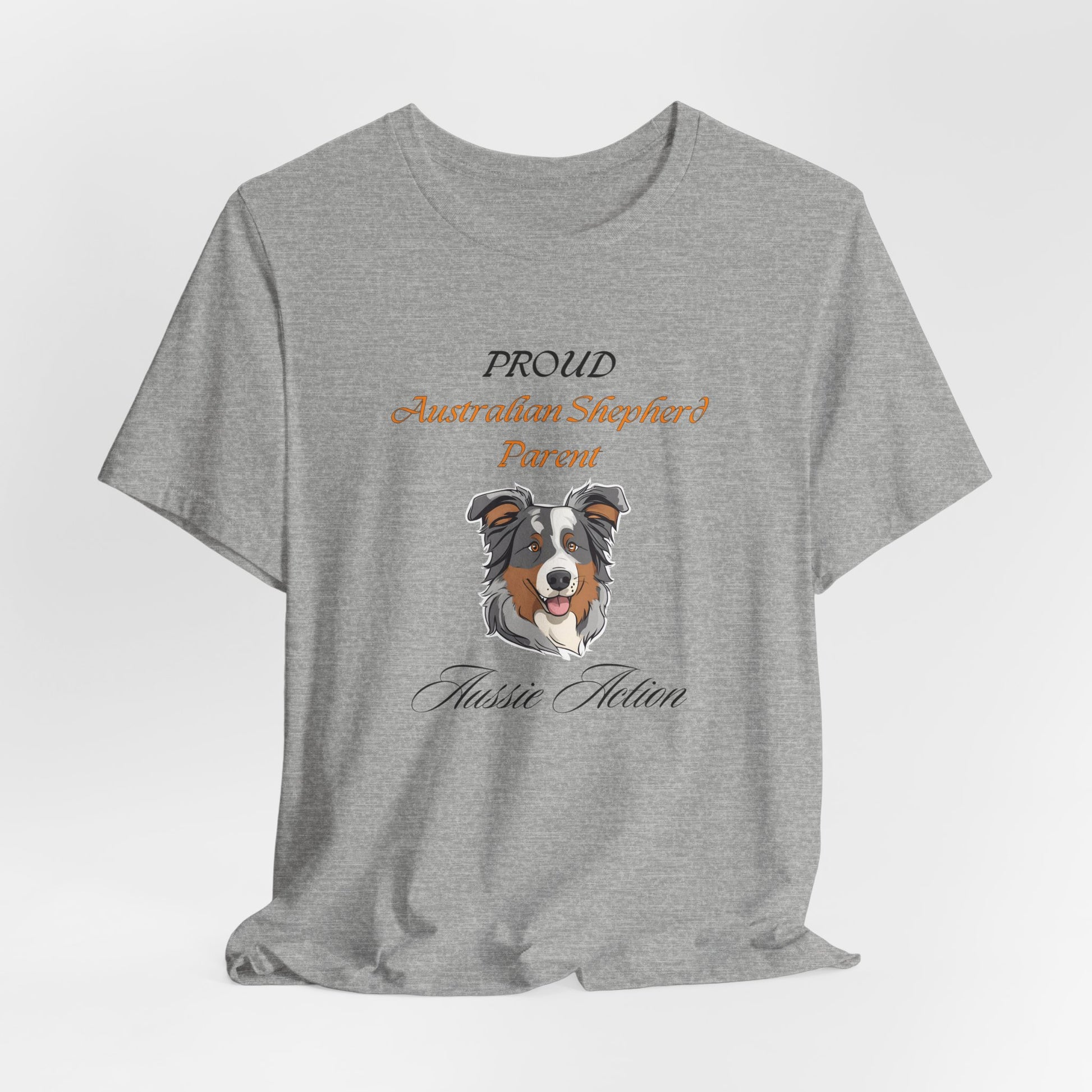 Proud Australian Shepherd Parent unisex t-shirt, herding dog lover gift