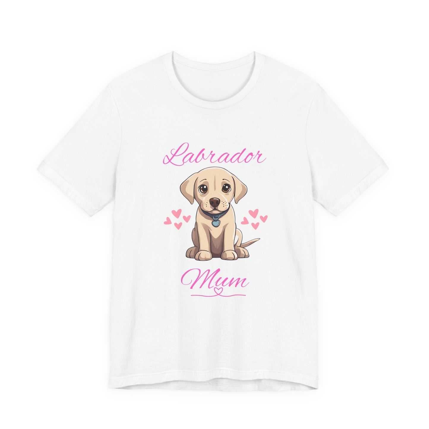 Labrador Mum T-Shirt — White — proud Lab owner tee — SniffWaggleNWalk™