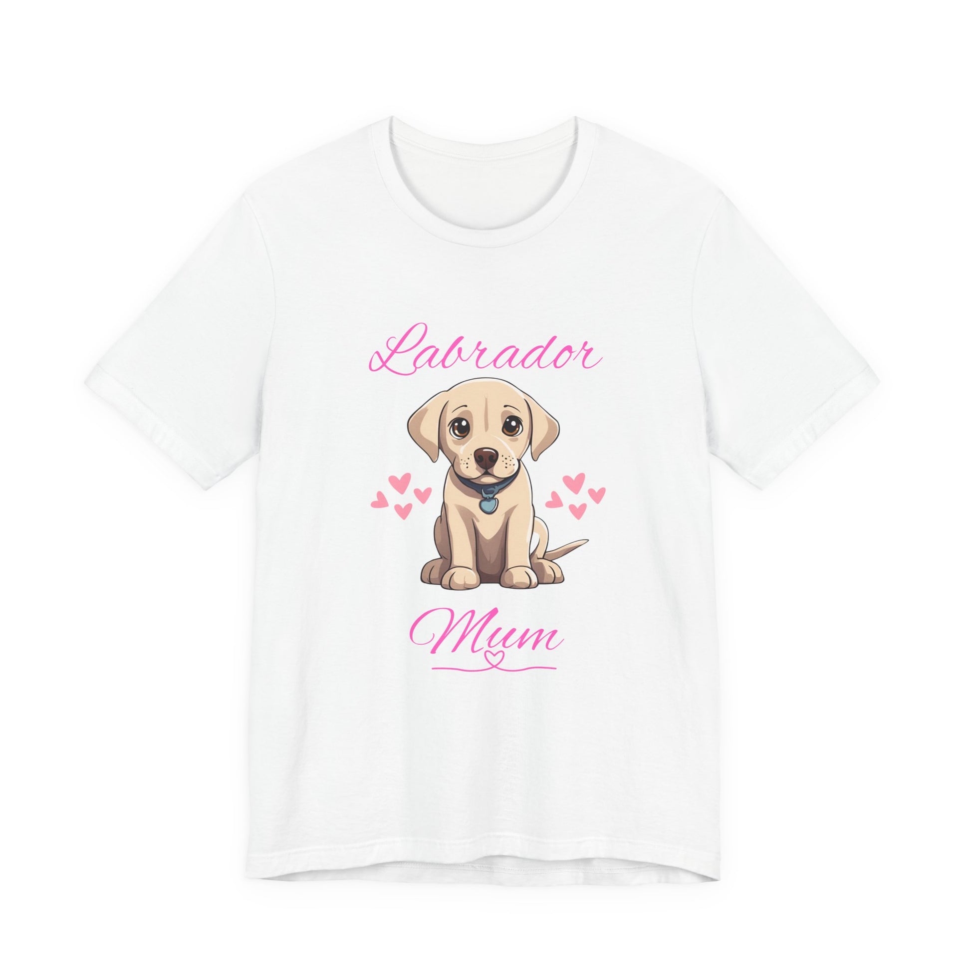 Labrador Mum T-Shirt — White — proud Lab owner tee — SniffWaggleNWalk™