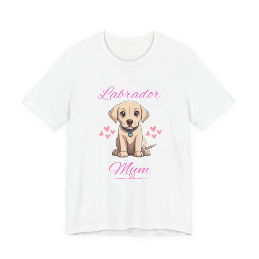 Labrador Mum T-Shirt — White — proud Lab owner tee — SniffWaggleNWalk™