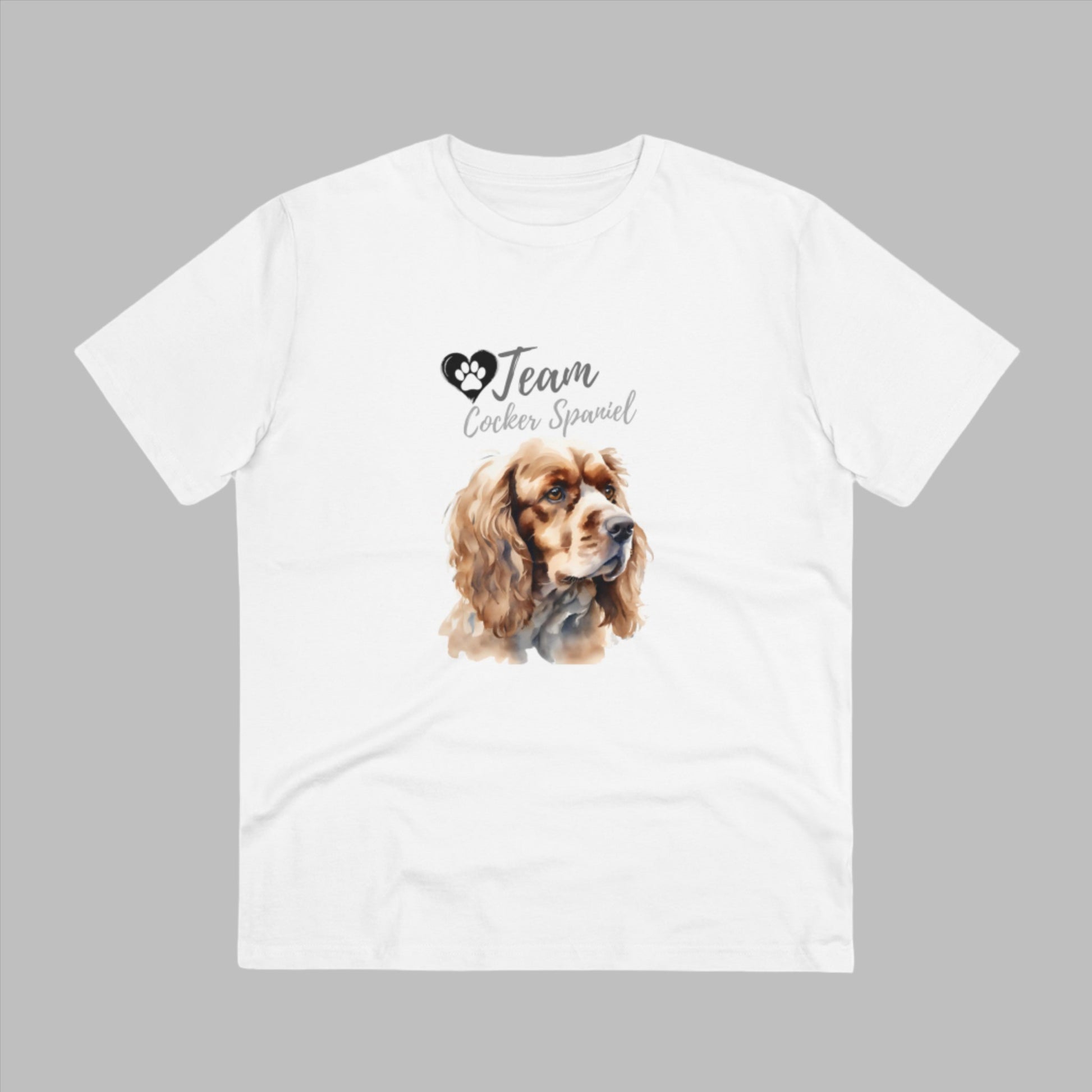 "TEAM COCKER SPANIEL" Organic T-shirt - Unisex by SniffwaggleNwalk™ - Sniff Waggle And Walk