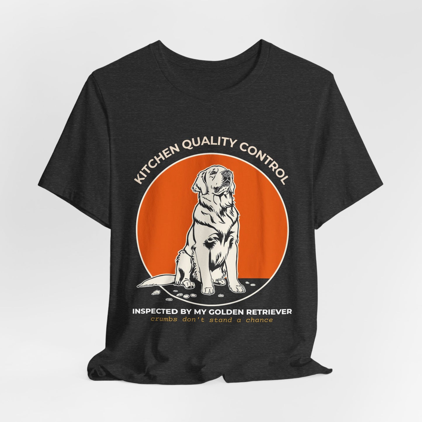 Kitchen Quality Control T-Shirt – "Inspected by My Golden Retriever" Dog Lover Tee