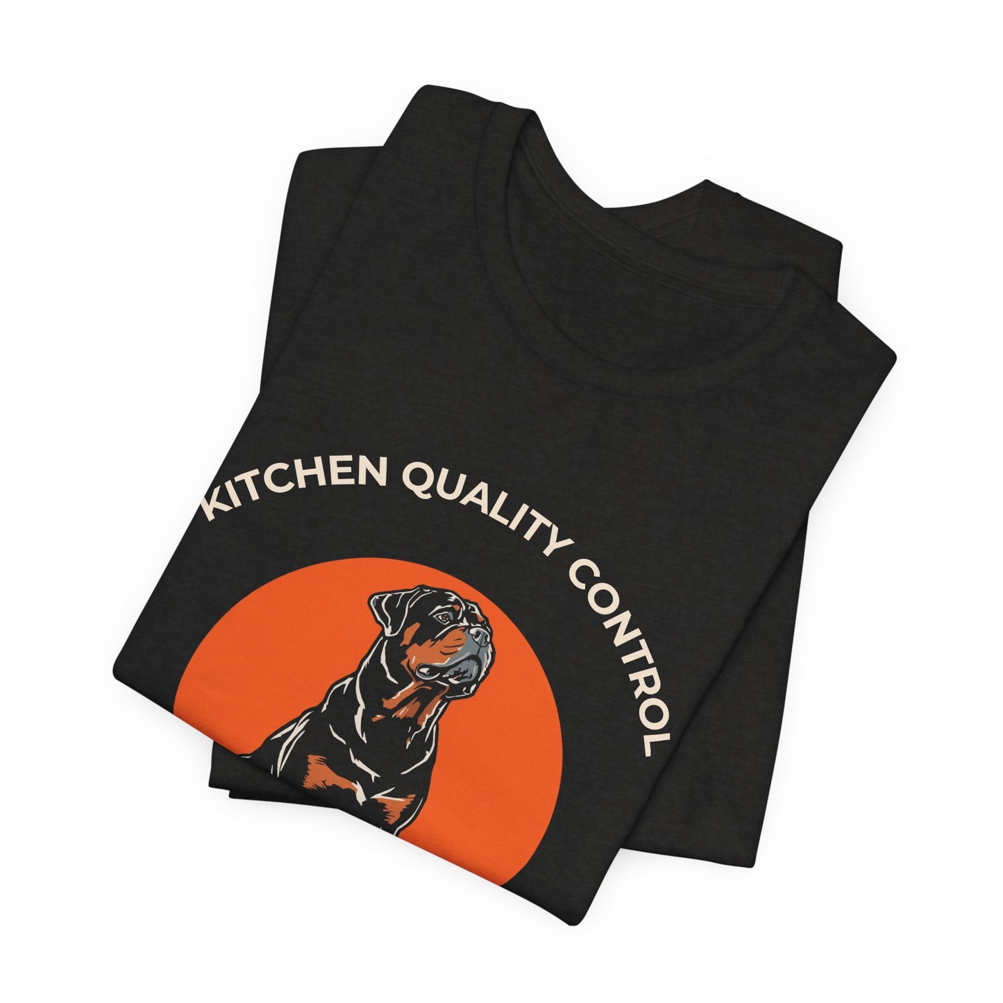 Rottweiler Kitchen Quality Control Tee — "Inspected by My Rottweiler" Dog Lover T‑Shirt