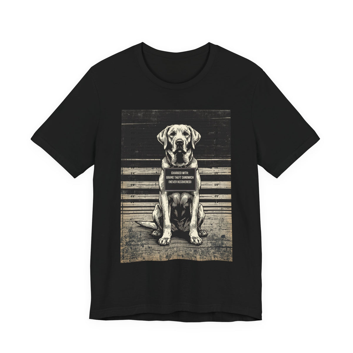 Natural colourway of the Labrador True Crime Night Shift t-shirt