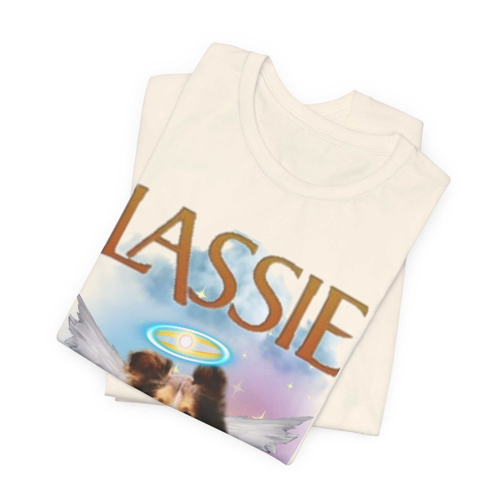 RIP Lassie T-Shirt — White — unisex relaxed fit — SniffWaggleNWalk™