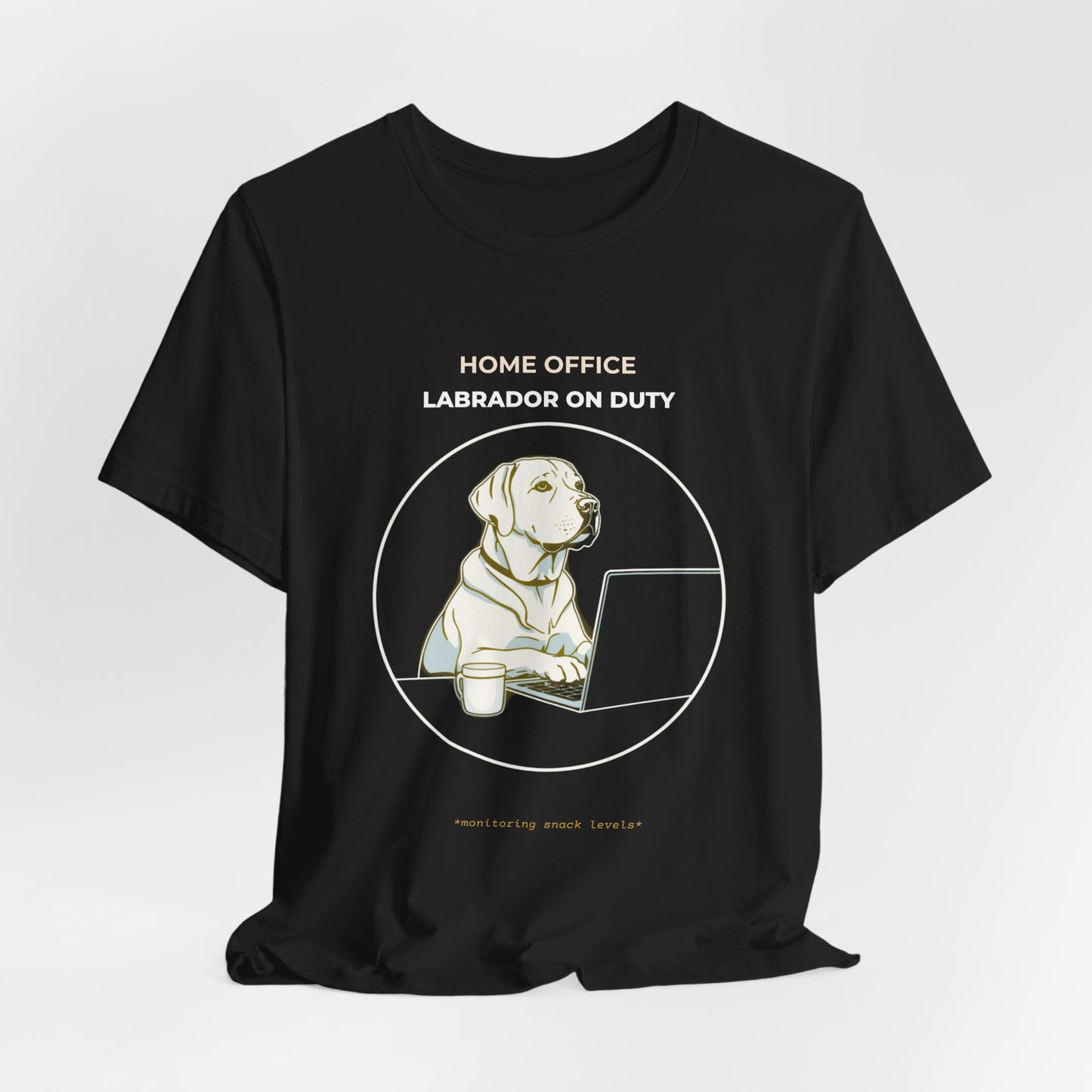 Labrador 'Home Office Labrador On Duty' T‑Shirt