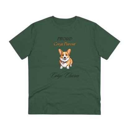 PROUD CORGI PARENT "Corgi Charm" Soft Organic T-shirt - Unisex - Sniff Waggle And Walk