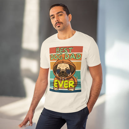 BEST DOG DAD EVER Organic Creator T-shirt - Sniff Waggle And Walk