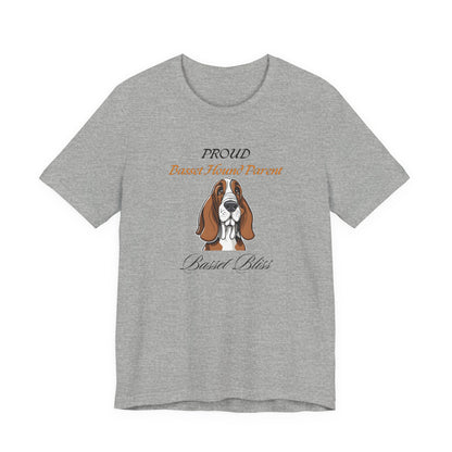 Proud Basset Hound Parent unisex t-shirt, Basset lover gift