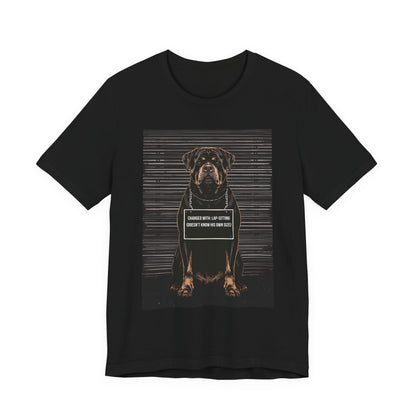 Rottweiler True Crime Night Shift t-shirt, black, back view